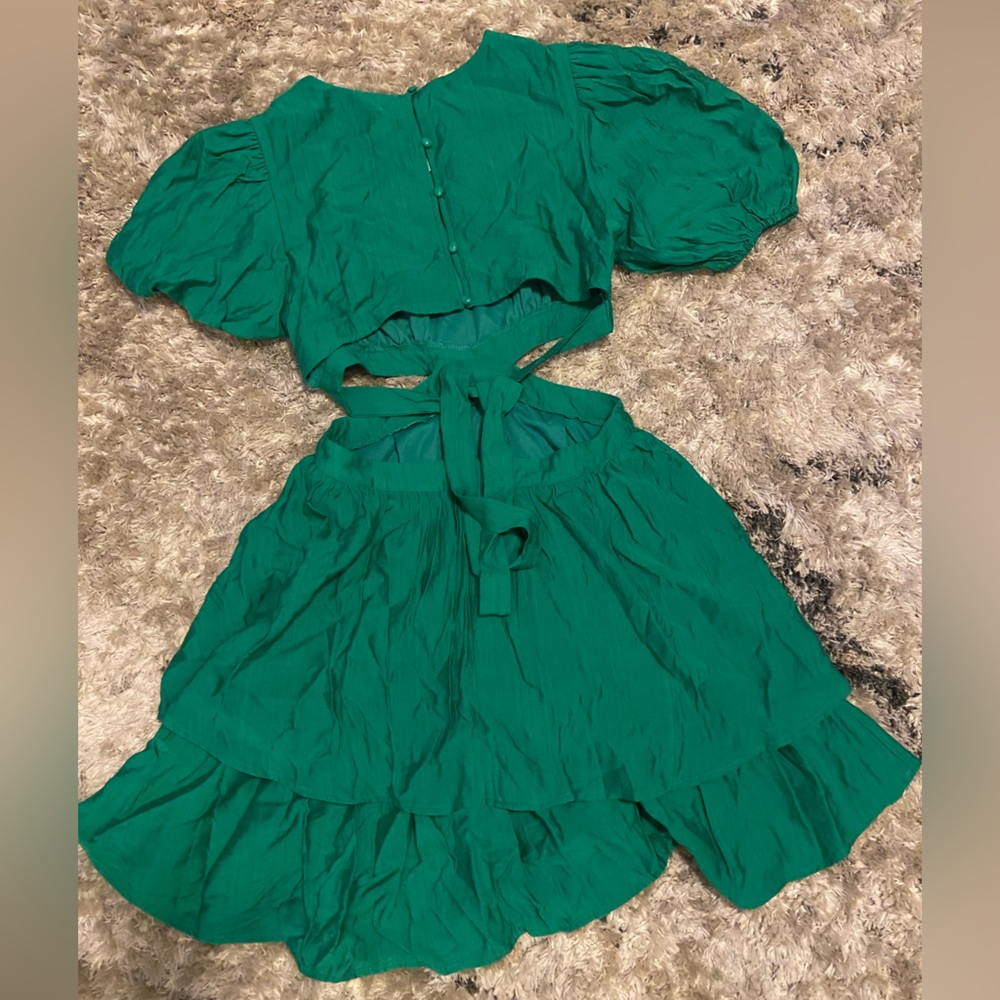 Flying Tomato Emerald Green dress size small NWT - Picture 4 of 13